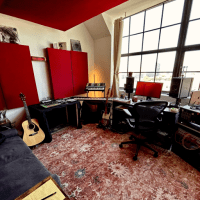 Recording studio interior for Enamoured Sound Studios